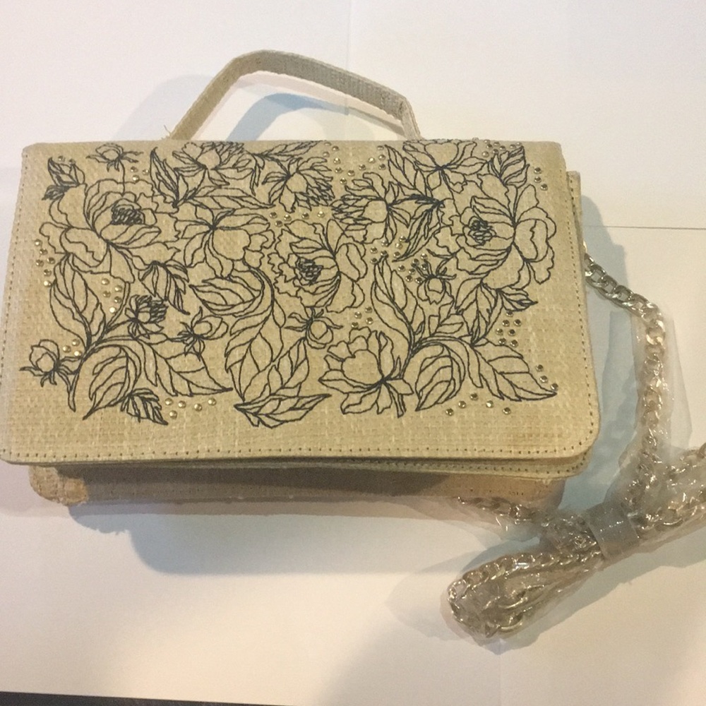 Floral Crossbody/Clutch Purse